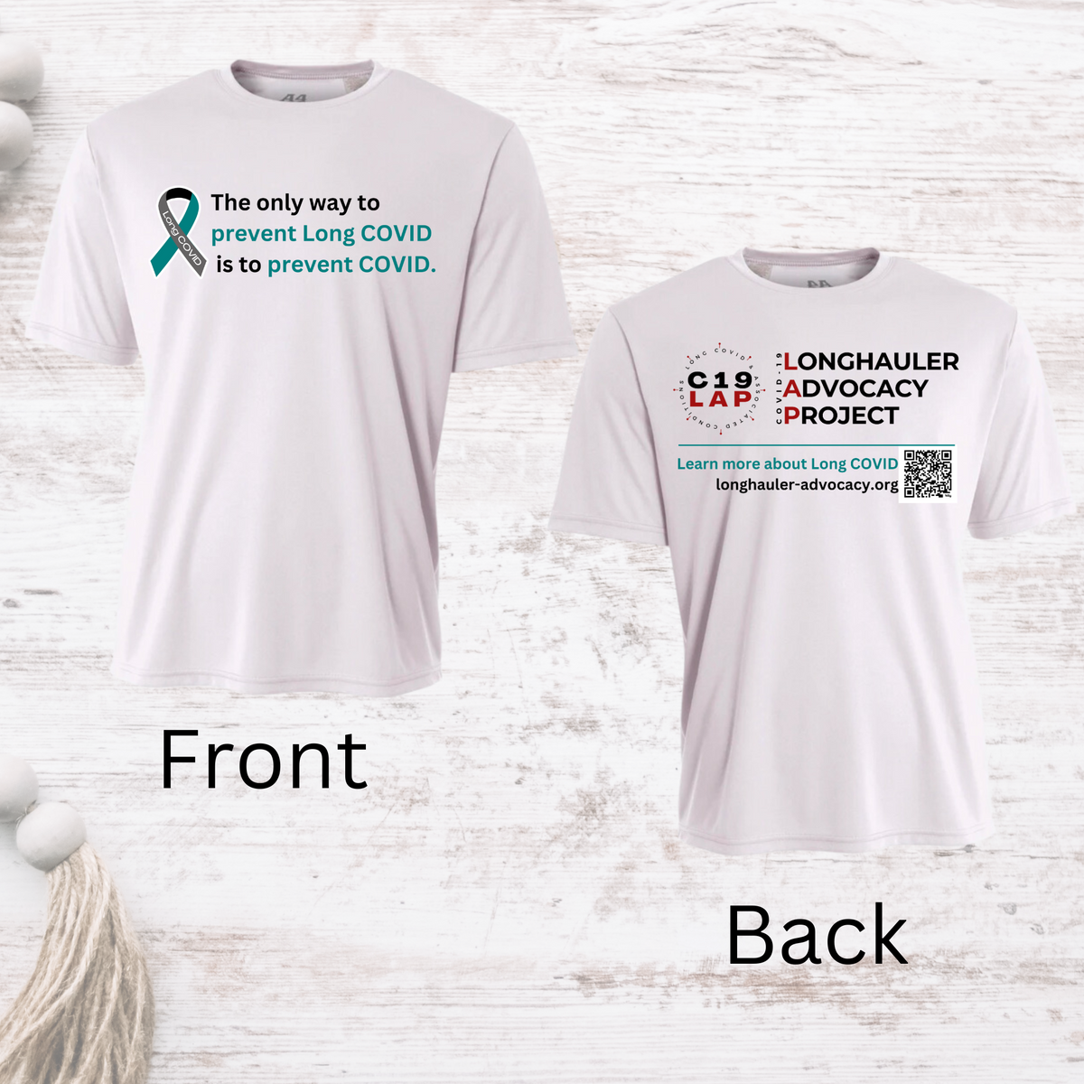 Long COVID Awareness T-Shirt - A4 Cooling Performance
