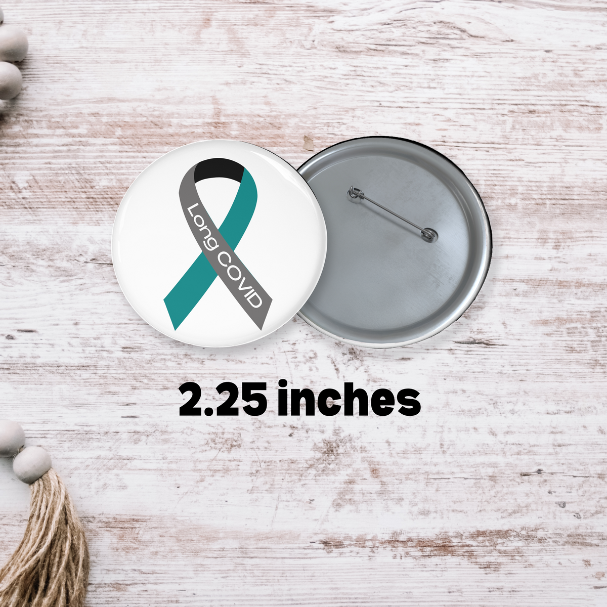 Long COVID Awareness Pin- Ribbon